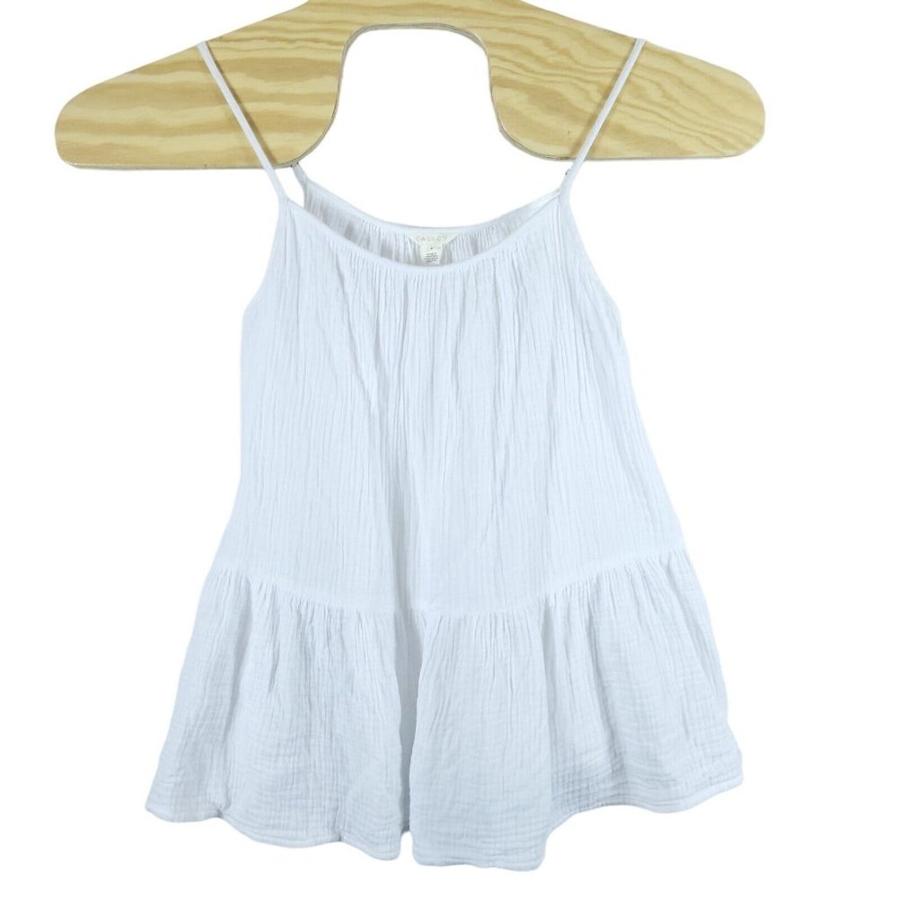 Caslon Women's Cotton Gauze Top in Size Medium